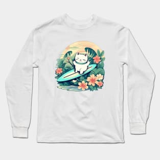 Lucky Cat Surf Paradise Long Sleeve T-Shirt